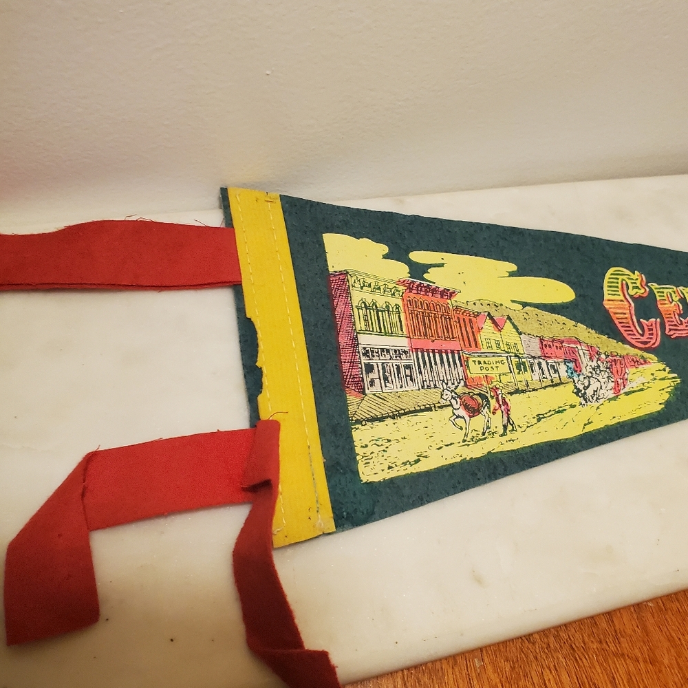 Vintage Wall Felt Travel Souvenir/Central City Colorado
